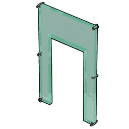 玻璃帕鲁用通道口