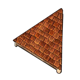 木制三角斜屋顶